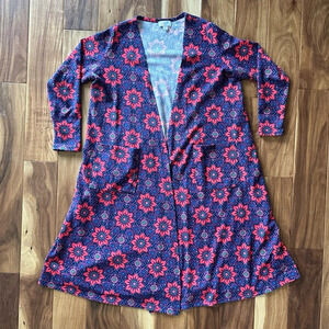 Lularoe Floral Cardigan Sweater Sarah Style size medium